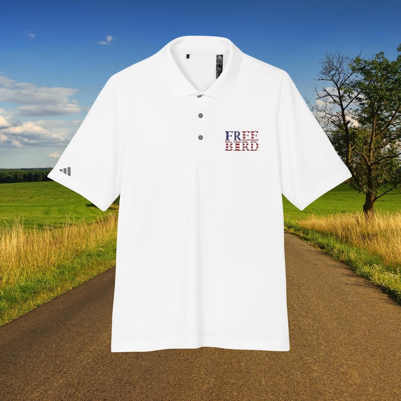 Adidas Free Bird Golf Polo Shirt - Recycled Polyester, UPF 50+ image 1