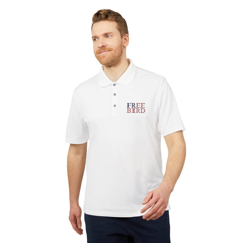 Adidas Free Bird Golf Polo Shirt - Recycled Polyester, UPF 50+ image 4