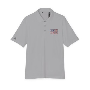 Adidas Free Bird Golf Polo Shirt - Recycled Polyester, UPF 50+ image 3