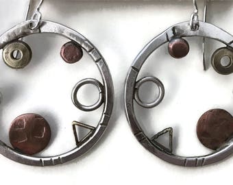 Mixed Metal Earrings