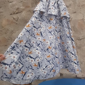 Dress, dress with ruffle, printed dress