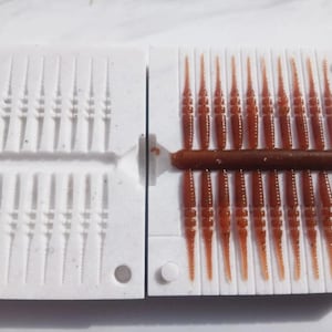 1.8" Java Stick Worm Swimbait Fishing Lure Bait Mold DIY - 10 cavities