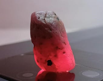 Natural Ruby Rough Stick: July Birthstone (19x13mm)