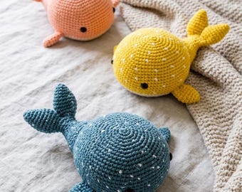 Whale Shark Crochet Pattern Amigurumi PDF Digital Download Ocean Animal Stuffed Toy Tutorial Nautical Nursery Decor DIY Handmade Plushie