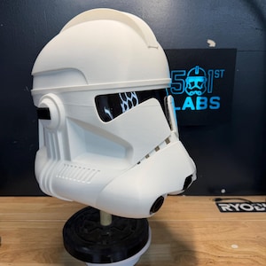 Phase 2 Clone Trooper Helmet – Unfinished—3D Printed DIY Helmet