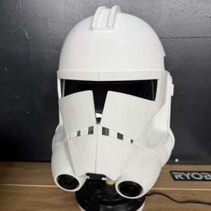 Animated Phase 2 Clone Trooper Helmet – Unfinished—3D Printed DIY Helmet