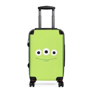 かわいいエイリアンスーツケース | 子供用旅行カバン | スタイリッシュな機内持ち込み用バッグ | ユニークなバケーション用品 | 楽しいホリデーギフト