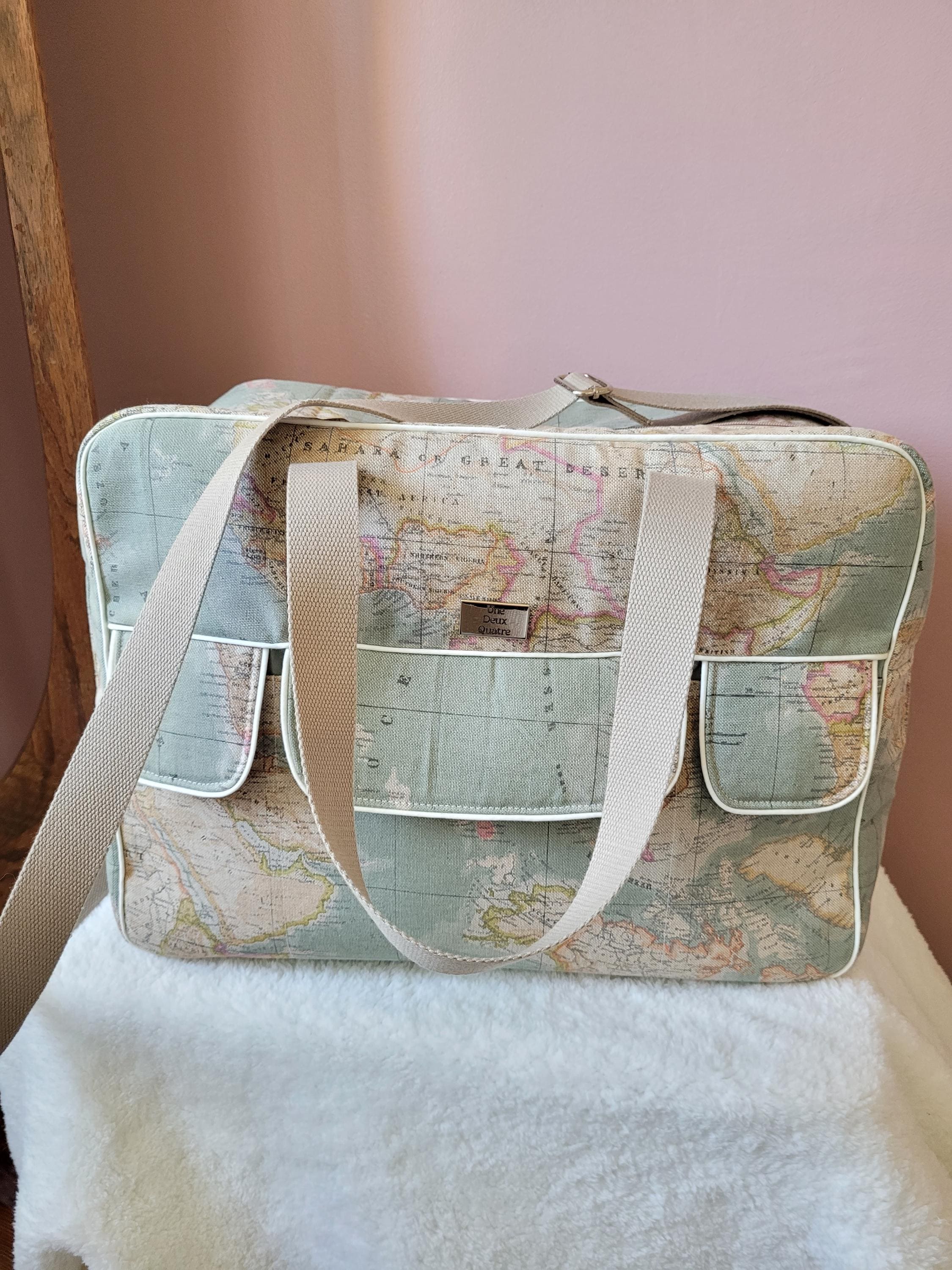 sac cabine mappemonde 40x30x20cm