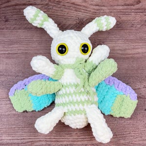 Crochet Moth Pattern PDF | Amigurumi Plush Insect Tutorial | DIY Stuffed Animal Toy | Cute Handmade Bug Crochet PDF