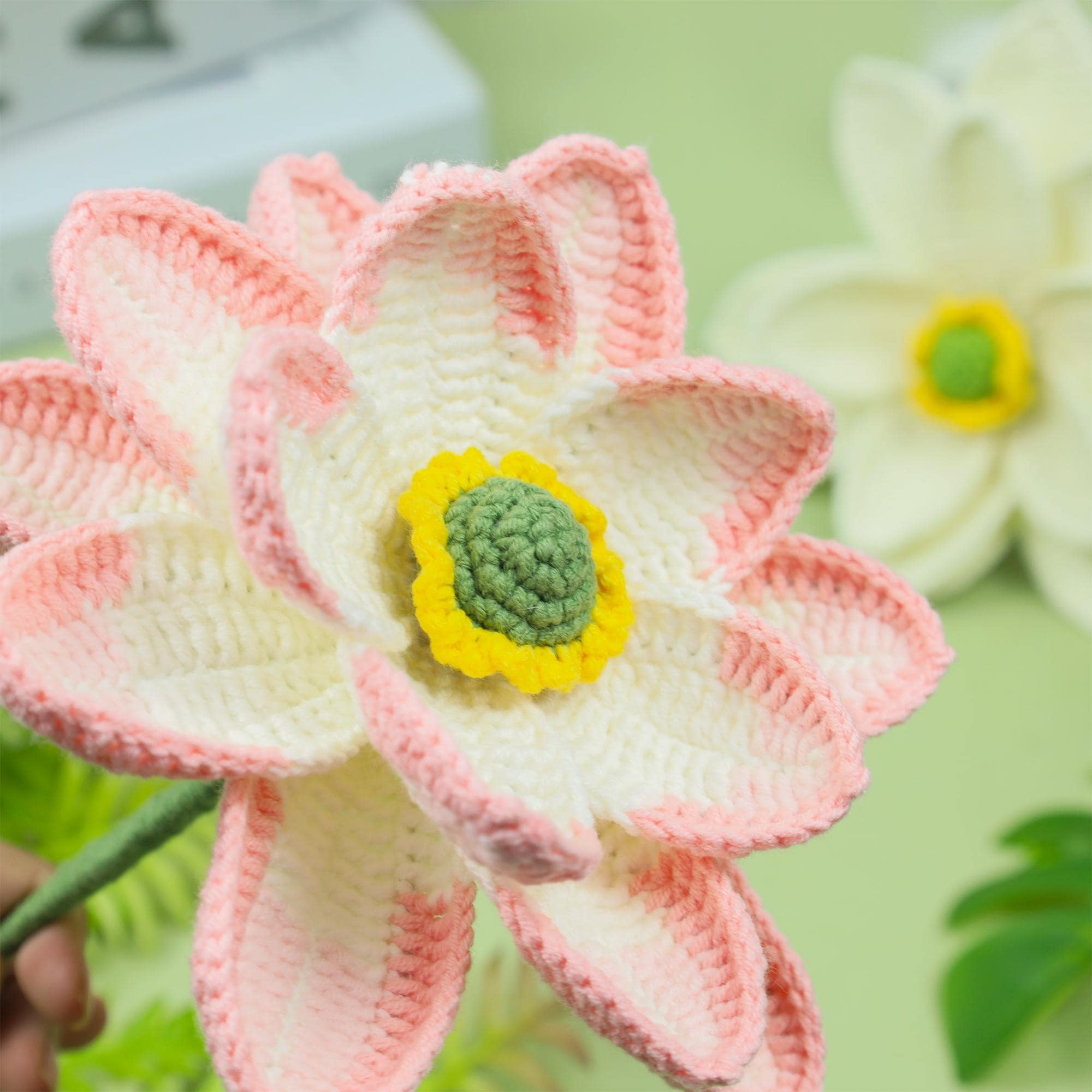 かぎ針編みの睡蓮／蓮の花のパターン – 7月の誕生花 PDF | 蓮の花の