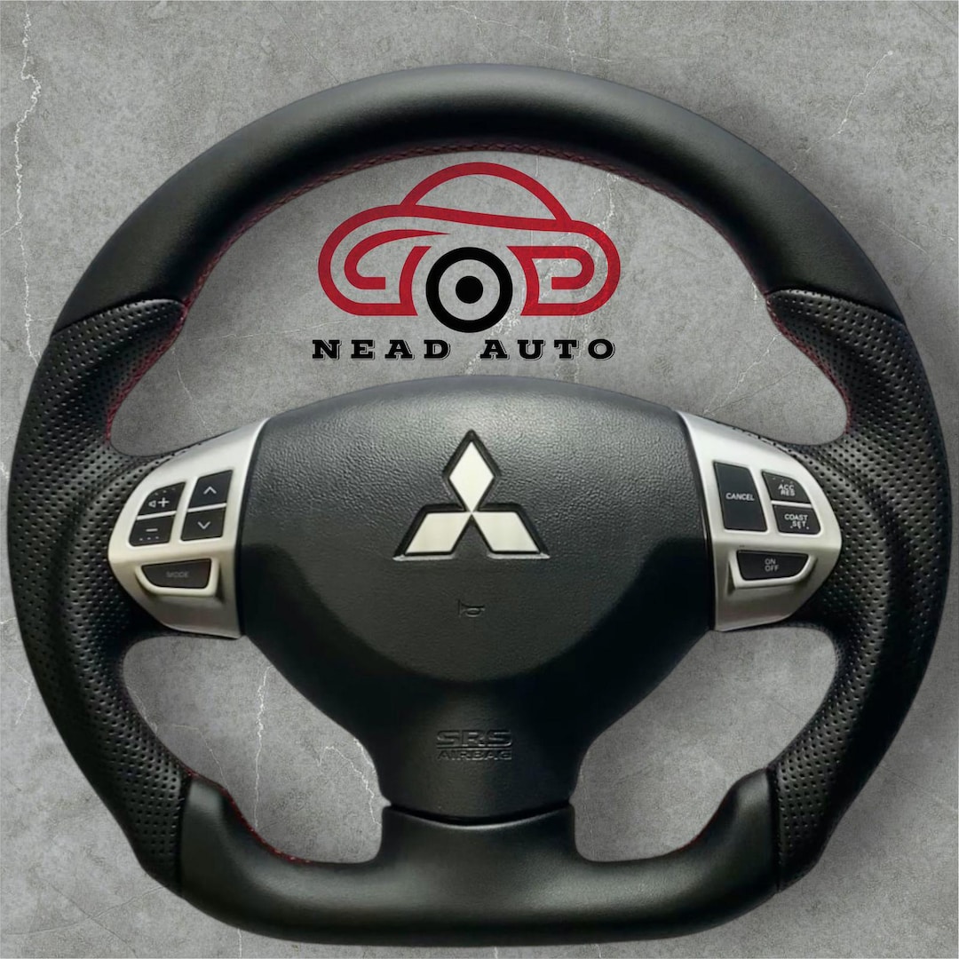 Mitsubishi Lancer 2008-2017 Steering Wheel Black Leather | Control ...