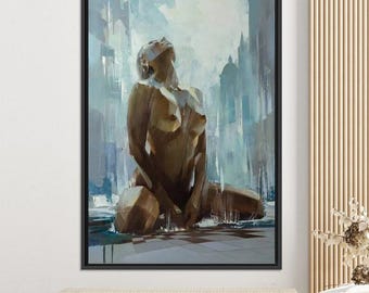 Impresión de pintura de mujer desnuda, lienzo de arte sensual, decoración de pared para dormitorio