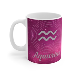 Wassermann Sternzeichen Tasse - Perfektes Geschenk für Astrologie Liebhaber, Horoskop Sammler, Geburtstagsgeschenk, Kaffee oder Tee Trinker