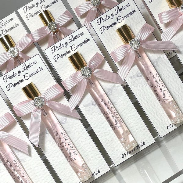 Personalized Perfume Party Favors: Cherry Blossom Scent, Girl Baby Shower, Quinceañera, Sweet 16