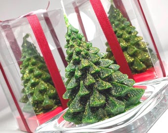 Handgefertigte Weihnachtsbaumkerzen als Gastgeschenke für die Weihnachtsfeier: Tannenbaumdekorationen, Neujahr 2027