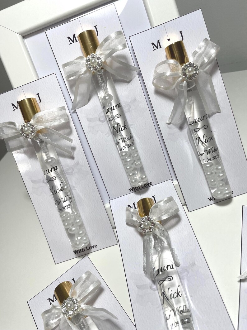 Personalized Perfume Party Favors For Wedding Keepsake Bridal Shower 