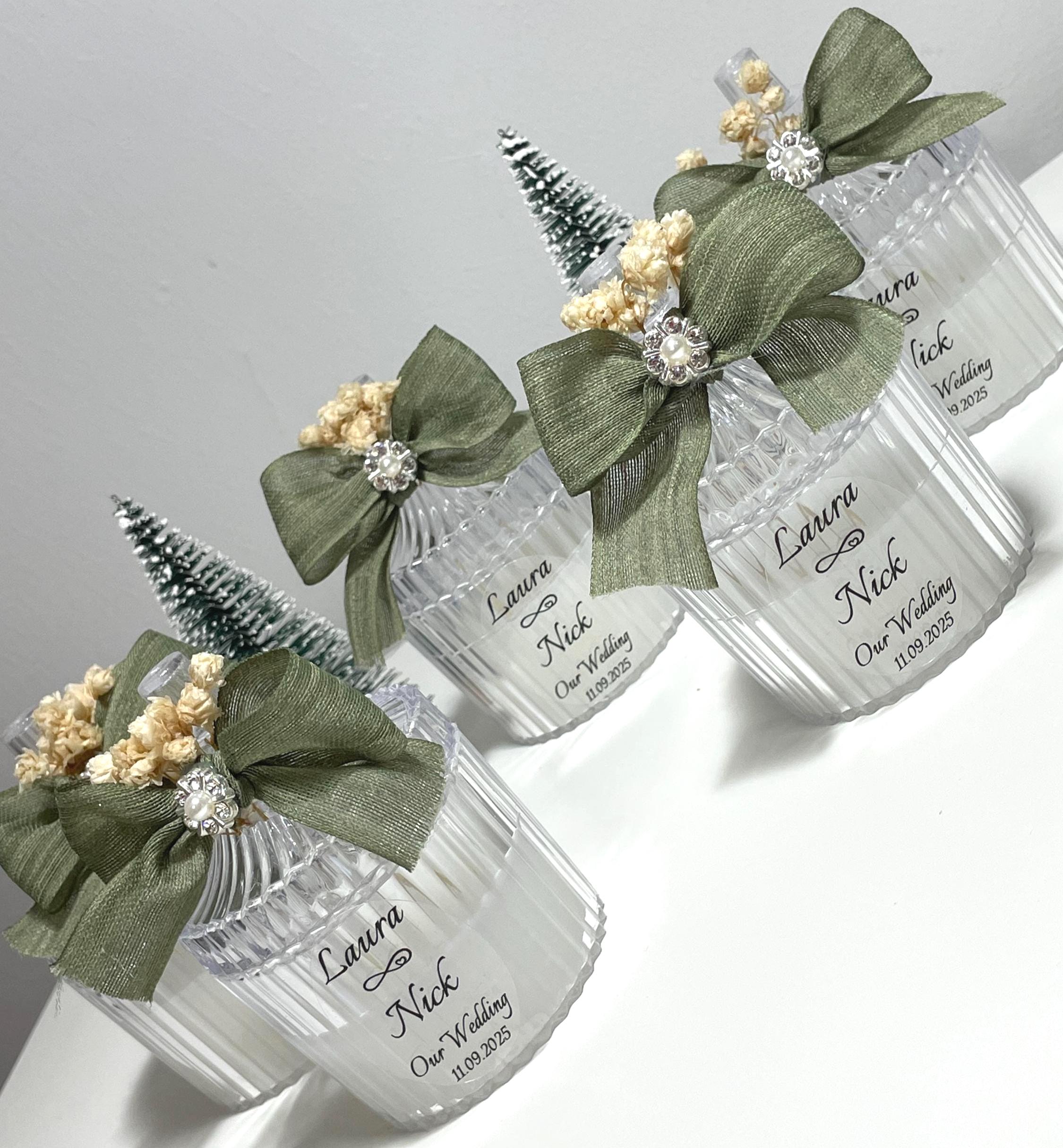 Personalized Wedding Candle Favors: Bridal Shower for Guests, Bulk ...