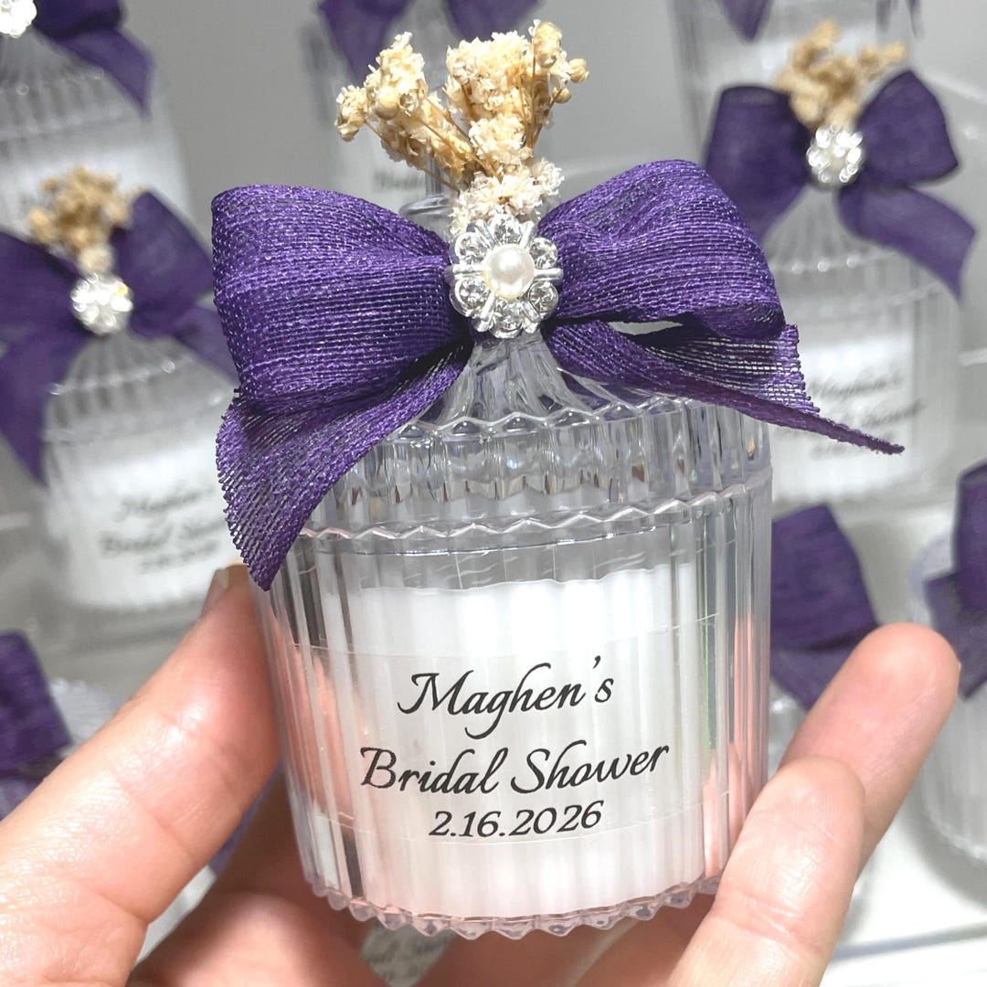Personalized Wedding Candle Favors: Bridal Shower for Guests, Bulk ...