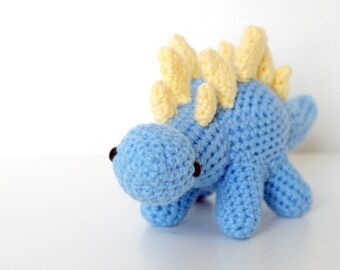 Baby Sebastian the Stegosaurus - Dinosaur Crochet Pattern.. Instant Download Digital Crochet Pattern.