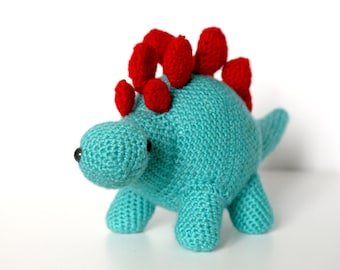 Stanley the Stegosaurus - Dinosaur Crochet Pattern. Instant Download Digital Crochet Pattern.