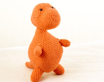 Toby the Tyrannosaurus Rex - T-Rex Dinosaur Crochet Pattern. Instant Download Digital Crochet Pattern.