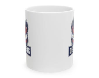 Patriotic Eagle Logo Mug | Personalized Name Ceramic Mug