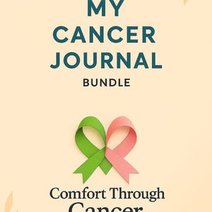 Printable Cancer Journal Bundle – Self-Care, Medication & Chemo Symptom Tracker + Reflection Pages, Certificate, Positive affirmations
