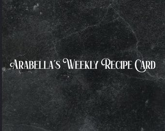 Recipes and Lore