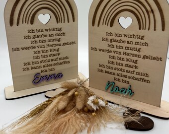 Gift for school enrollment, affirmations for children, encouraging gift idea for the start of school, schoolchild 2025 - personalized