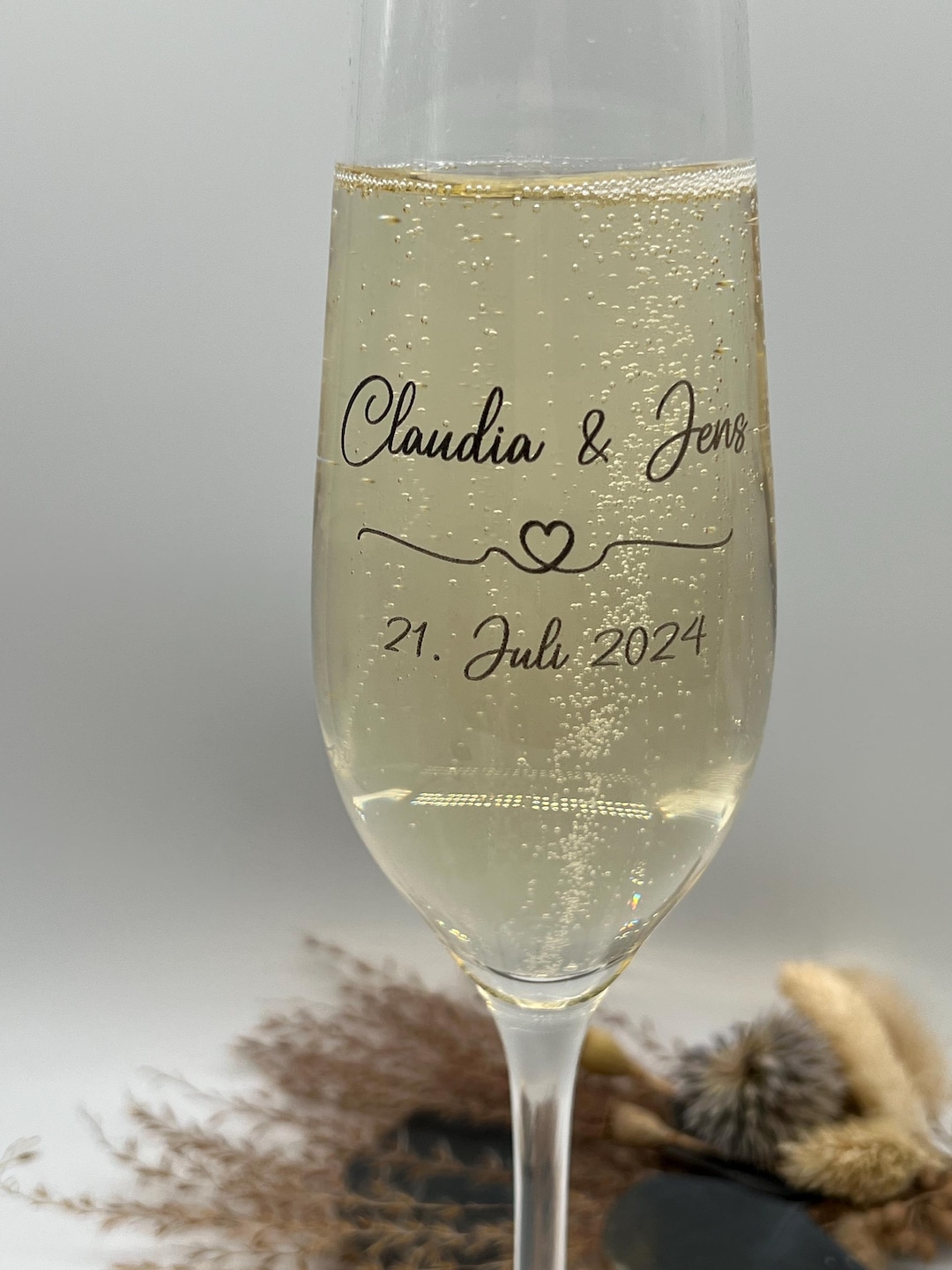 Sektglas Zur Hochzeit