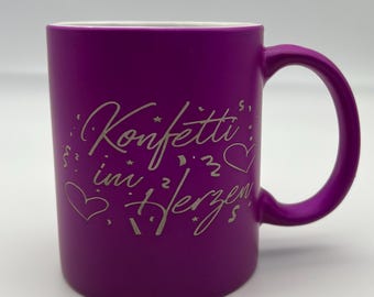 Confetti Mug with Heart - Cologne Coffee Mug | Gift Idea | Heartfelt Decoration | Carnival | Cologne Alaaf! | Hometown Love