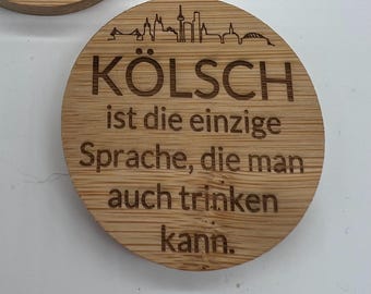 Kölsch bottle opener | Cologne gift | Engraved | Cologne skyline | Beer opener | Magnetic | Gift for men & women | Cologne fans