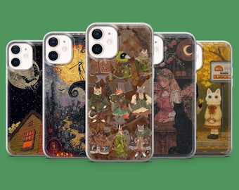 Scary Pumpkin Phone Case Fall Vibe Cover for iPhone 18Pro, 17E, 15, 14, 13 Samsung S26, S26Fe, S23, A56, A15 Pixel 11Pro XL, 10A, 8A, 8Pro
