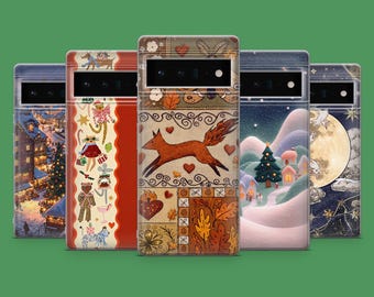 Autumn Fox Phone Case Trendy Moth Cover for Google Pixel 10, 9A, 9Pro XL, 8A, 8Pro, 7A, Samsung S25, S23Ultra, A56, A15, iPhone 17Air, 16E
