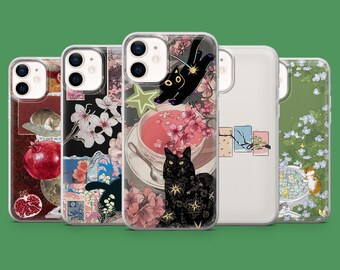Dreamy Kitten Phone Case Sakura Cat Cover for iPhone 18Pro, 17E, 15, 14, 13 Samsung S26, S26Fe, S23, A56, A15 Pixel 11Pro XL, 10A, 8A, 8Pro