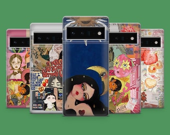 Juminocore Phone Case Maximalist Cover for Google Pixel 10, 9A, 9Pro XL, 8A, 8Pro, 7A, Samsung S25, S23Ultra, A56, A15, iPhone 17, 16E, 15