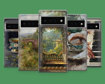 High Tea Phone Case Piano Painting Cover for Google Pixel 10Pro, 9A, 9Pro XL, 8A, 8Pro, 7A, Samsung S25, S23Ultra, A56, A15, iPhone 17, 16E