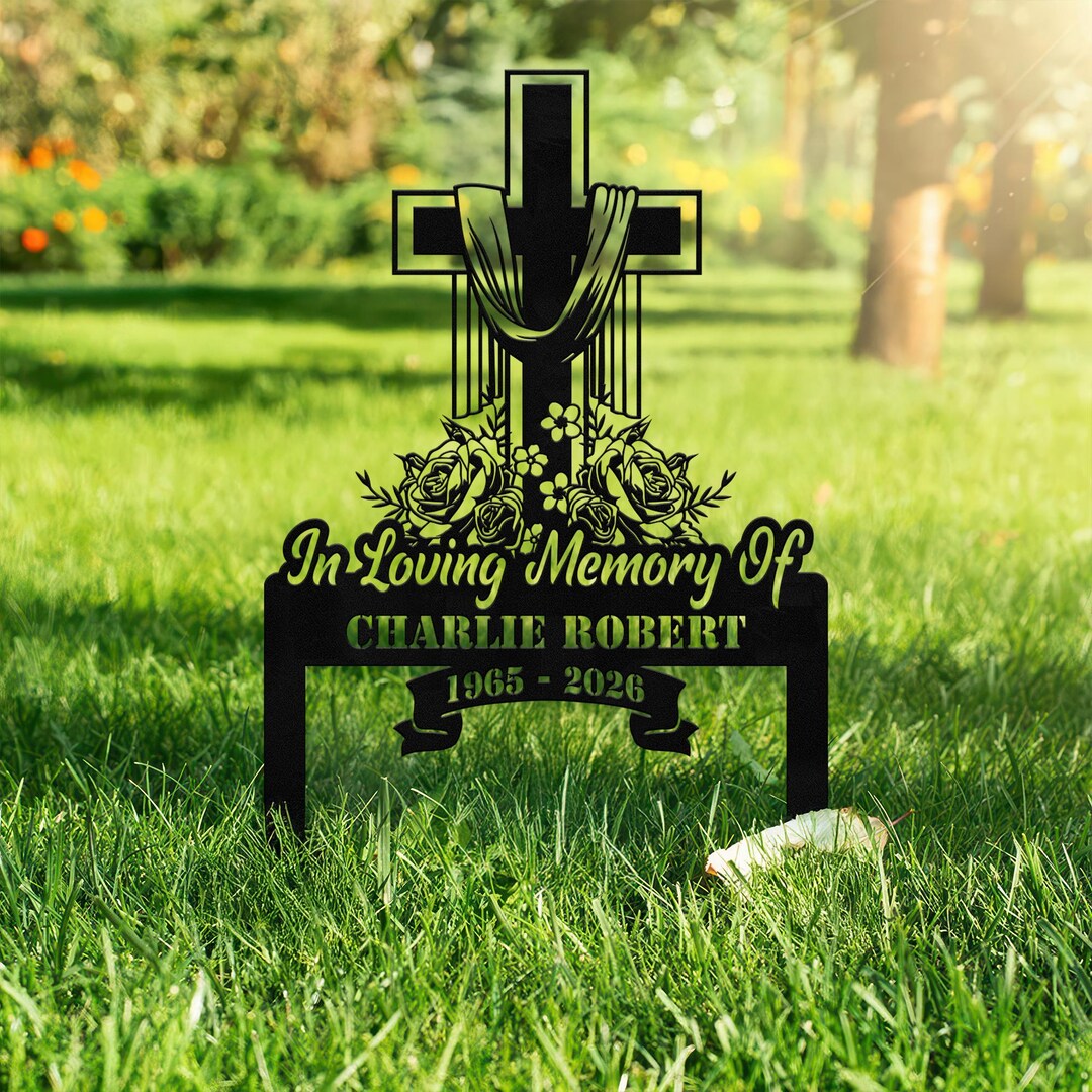 Custom Memorial Metal Sign, Personalized Remembrance Plaque, Sympathy ...