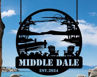 Metallschild für den Außenbereich, Benutzerdefiniertes Lagerfeuerschild, Camper-Dekor, personalisierte Campinggeschenke Feuerstellenschild Outdoor-Dekor-Kabinenschild, Camping-Schild