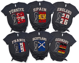 World Cup 2026 Shirt | Football Club Tee | 2026 Soccer T-Shirt | USA Football Shirt | England Soccer Tee | Germany Football Club Shirt