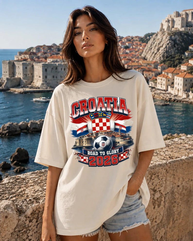 Croatia Soccer Shirt | Croatia Road To Glory 2026 Tee | Croatian Football Fan Shirt | Vatreni Supporter Gift | Croatia Flag Graphic Tee image 10