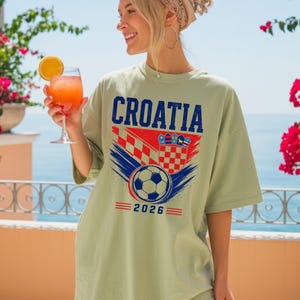 Croatia Soccer Shirt | Croatia Football Fan Tee | Croatian Shirt | Croatia Soccer Graphic Tee | Football Gift image 4