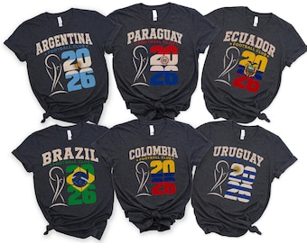 World Cup 2026 Shirt | South America Football Tee | Argentina Soccer Shirt | Brazil Football Tee | Uruguay Soccer Shirt | Game Day Tee