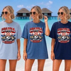 Croatia Soccer Shirt | Croatia Road To Glory 2026 Tee | Croatian Football Fan Shirt | Vatreni Supporter Gift | Croatia Flag Graphic Tee image 5