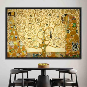 The Tree Of Life Canvas Print, Reproduction 3D Canvas, Tree Life Canvas Art, Klimt The Tree Of Life Artwork, Large Wall Decor, Gustav Klimt,