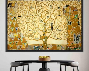 Klimt Tree of Life Canvas Print, Reproduction Art, Large Wall Decor