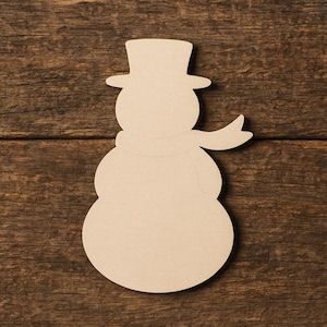 Snowman Wood Blank | DIY Christmas Ornament Craft