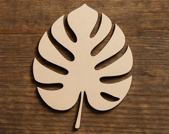 Unfertige Monstera Blatt Holz Ausschnitt Boho Tropical Handwerk Versorgung DIY