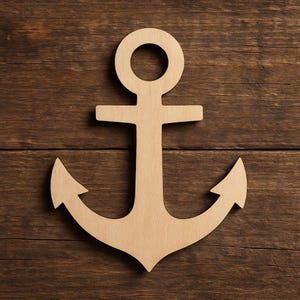 DIY Wooden Anchor Shape - Nautical Home Decor & Craft Blank