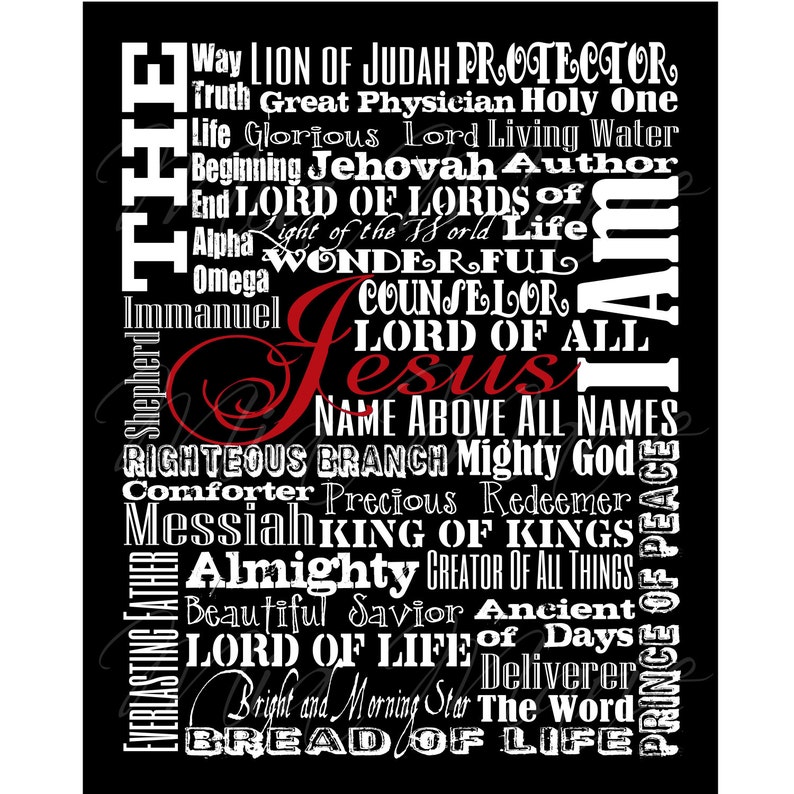 Jesus Is... Digital Printable Subway Art 8 X 10 - Etsy